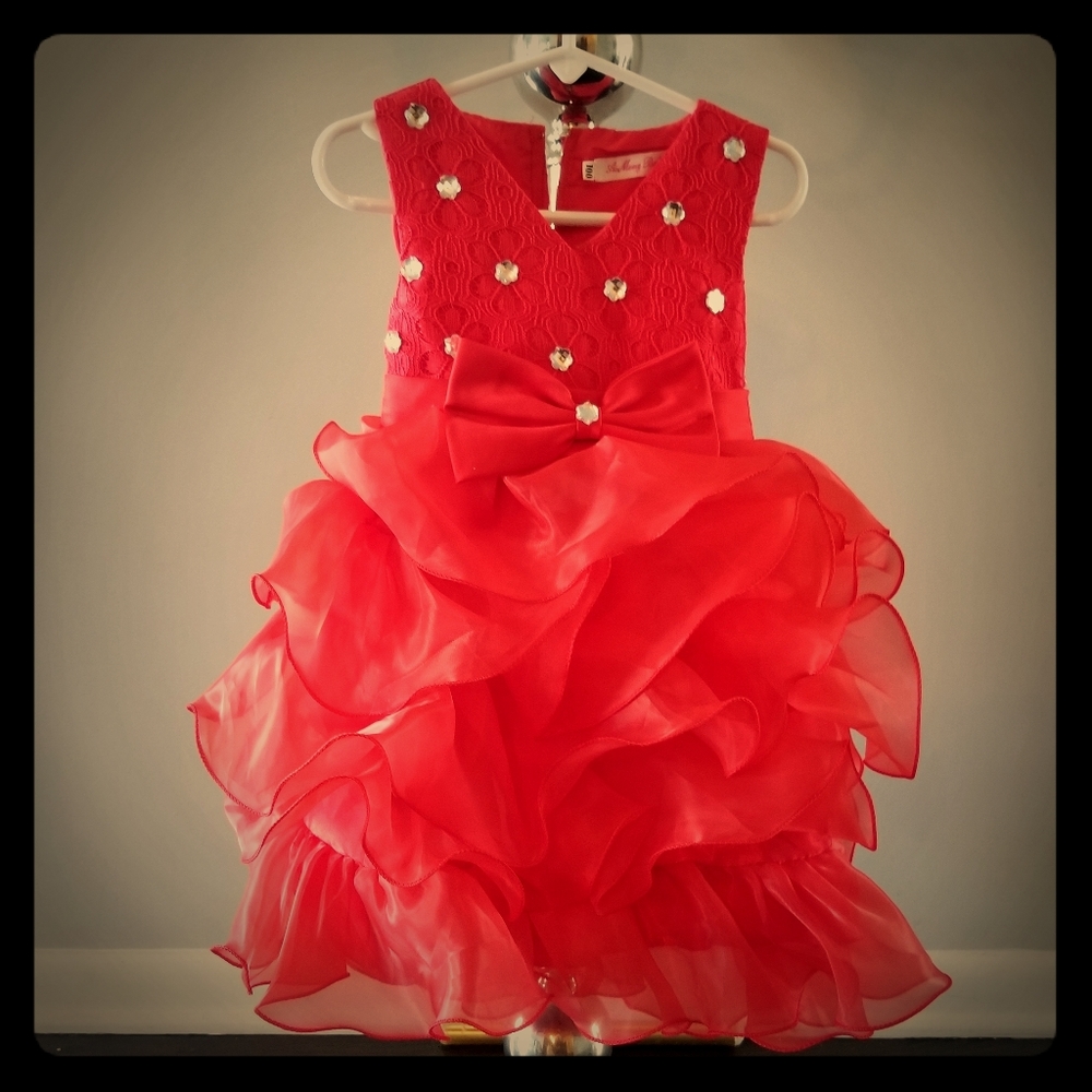 Girls' Red Party Dress